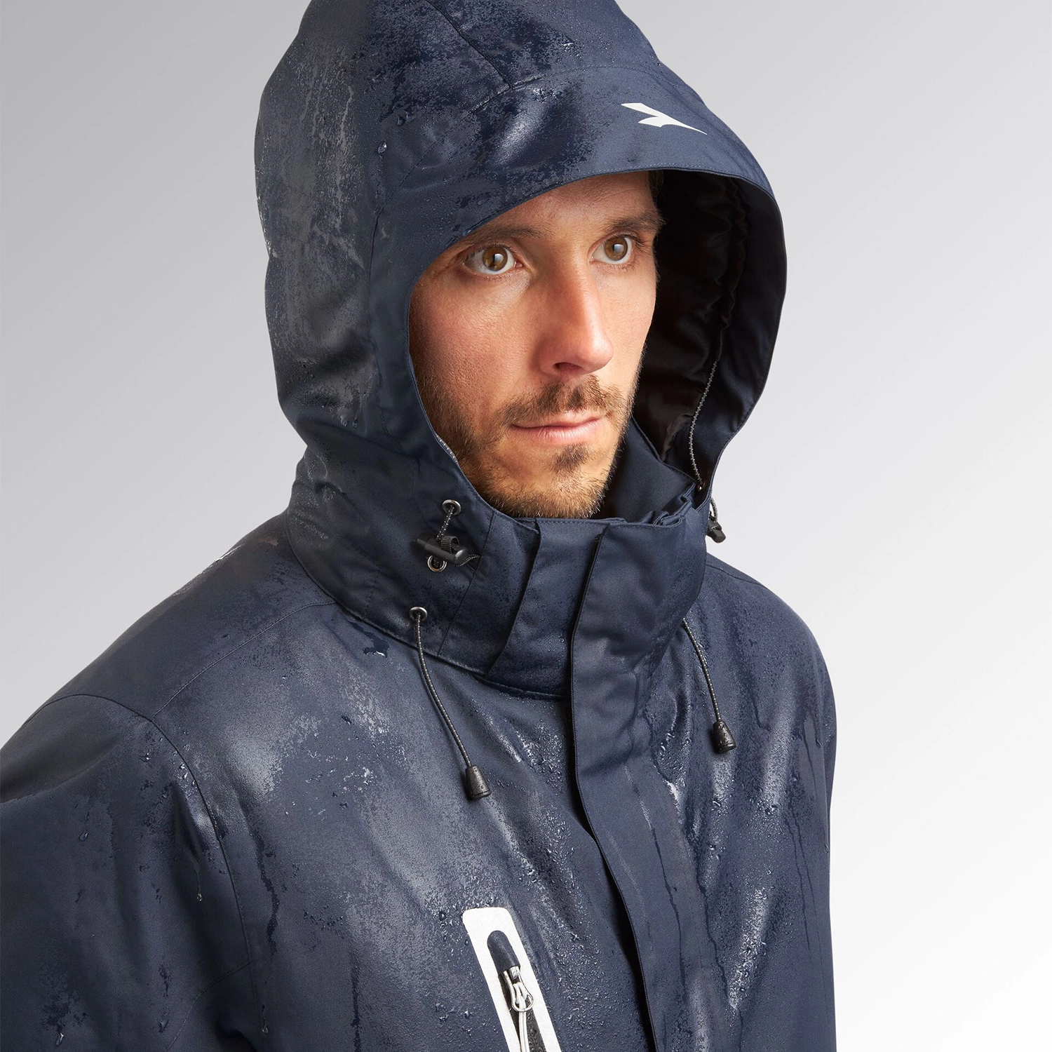 Wattierte Hybrid Tactic Regenjacke