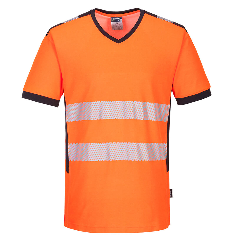PW310 - PW3 Warnschutz T-Shirt mit V-Ausschnitt