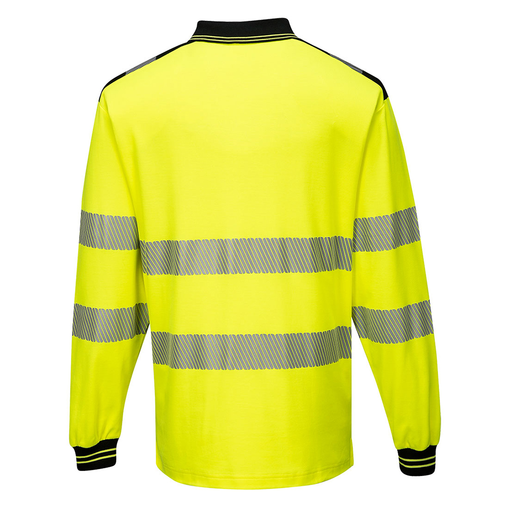 T184 - PW3 Warnschutz langarm Poloshirt
