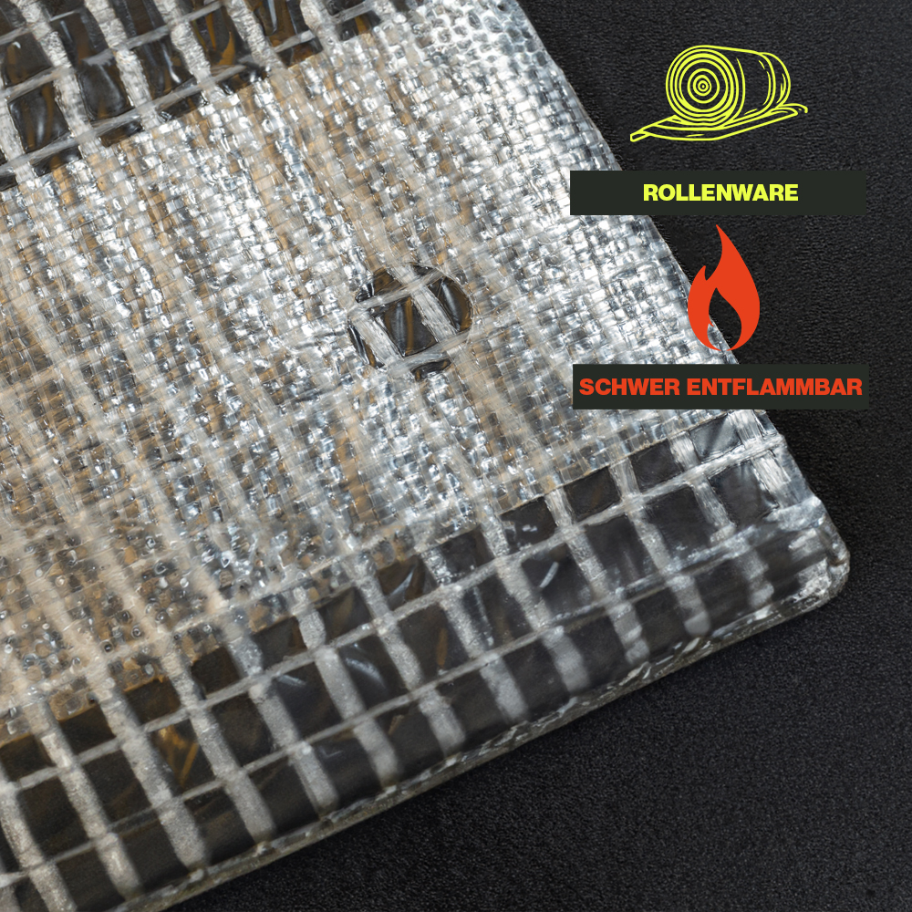 Gerüstplane Gittergewebe Rollenware B1