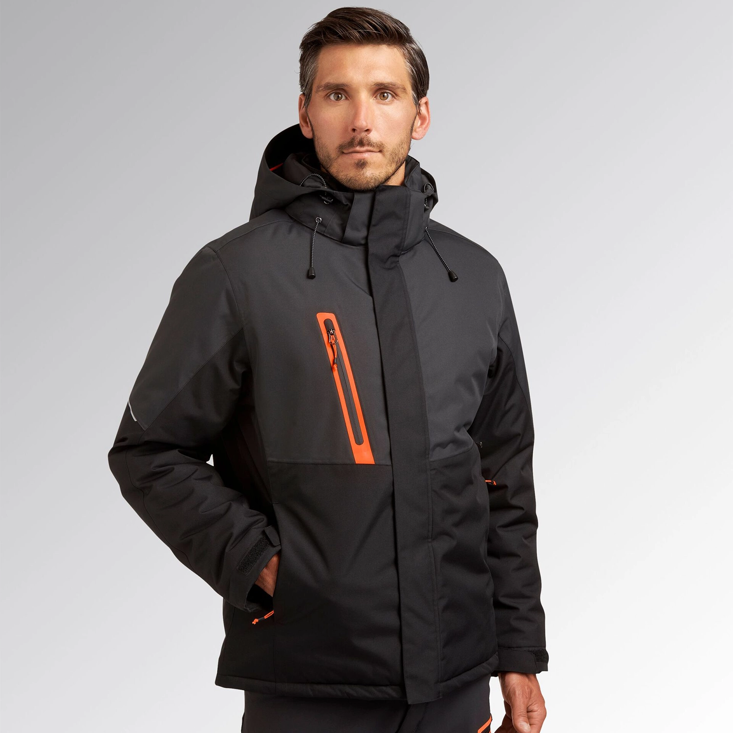 Wattierte Hybrid Tactic Regenjacke