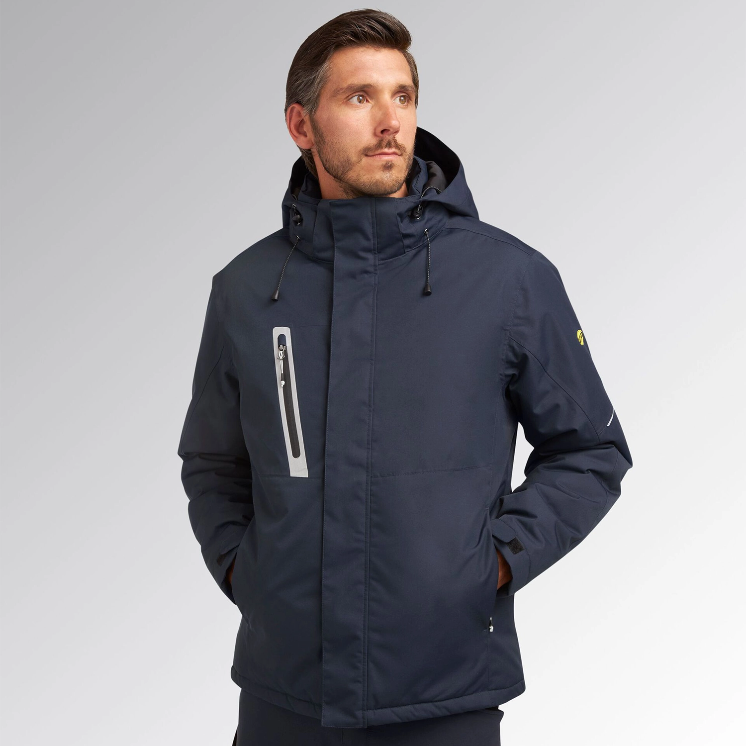 Wattierte Hybrid Tactic Regenjacke