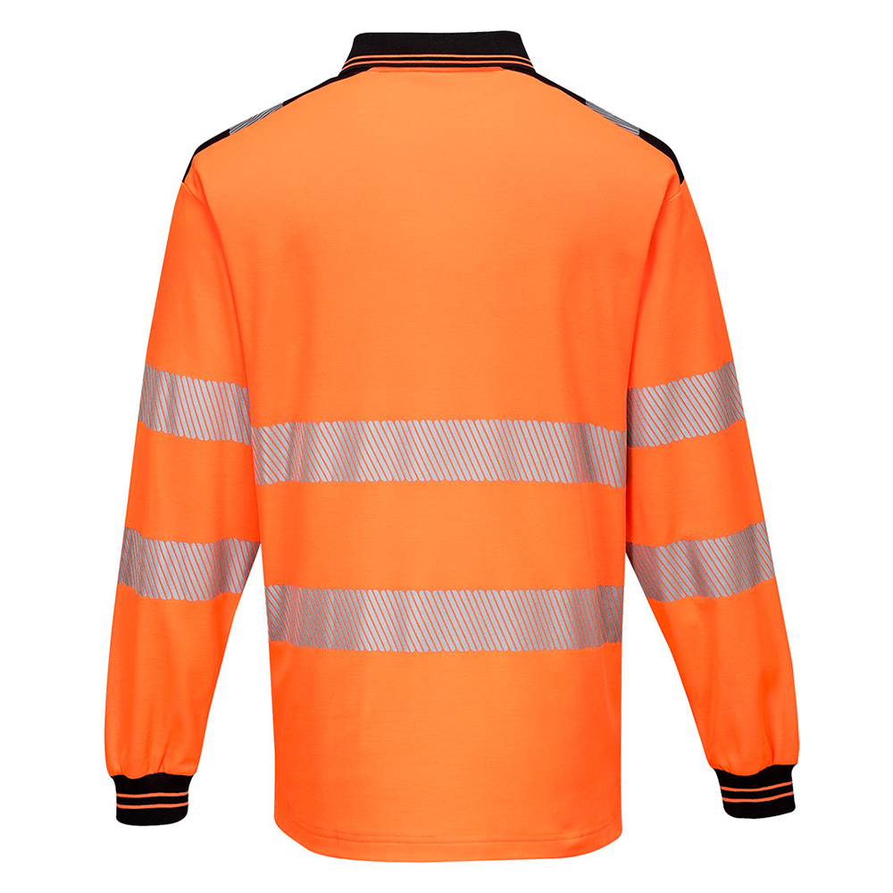 T184 - PW3 Warnschutz langarm Poloshirt